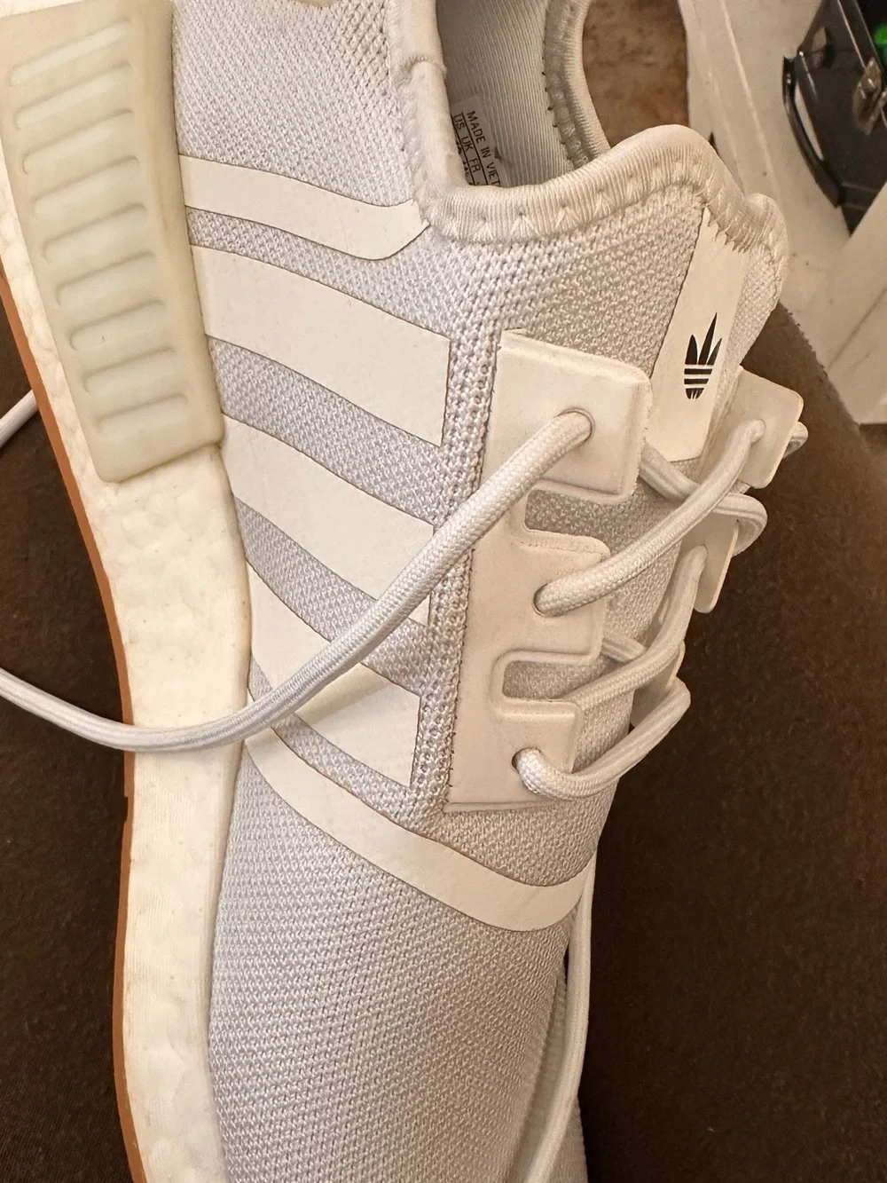 adidas Women’s Cream and Gum NMD_R1 Sneakers